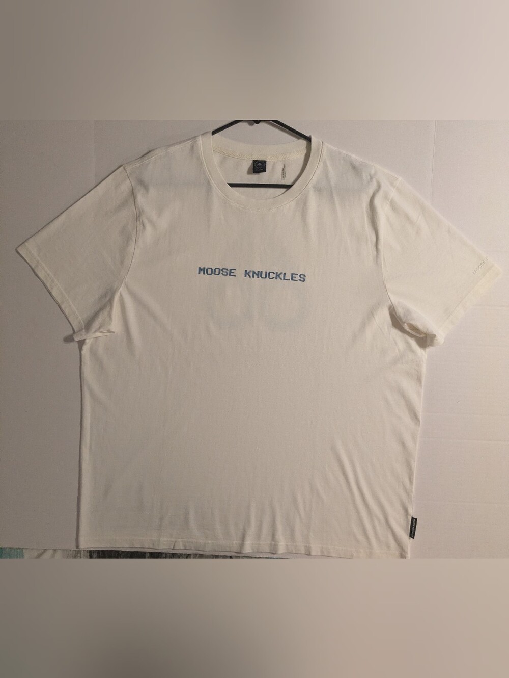 Moose Knuckles Men's Cream Logo T-Shirt- XXL (NWOT)